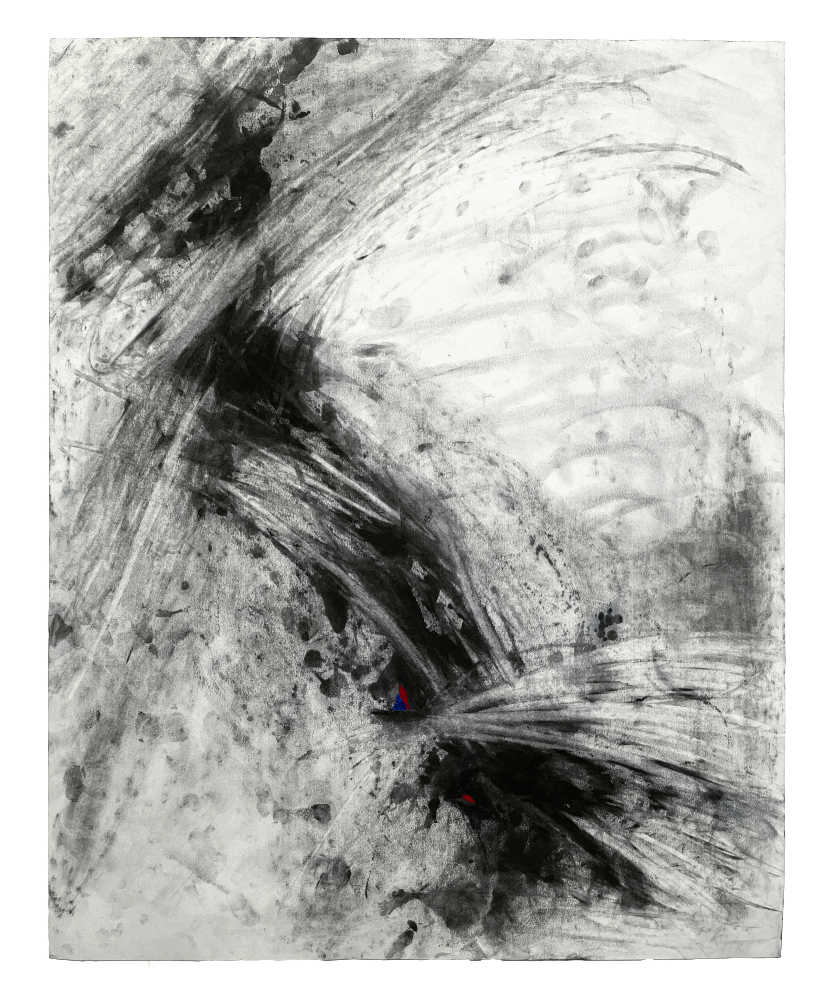 Flex-y Beast I, 24x19_, charcoal on paper, 2026, AVAILABLE